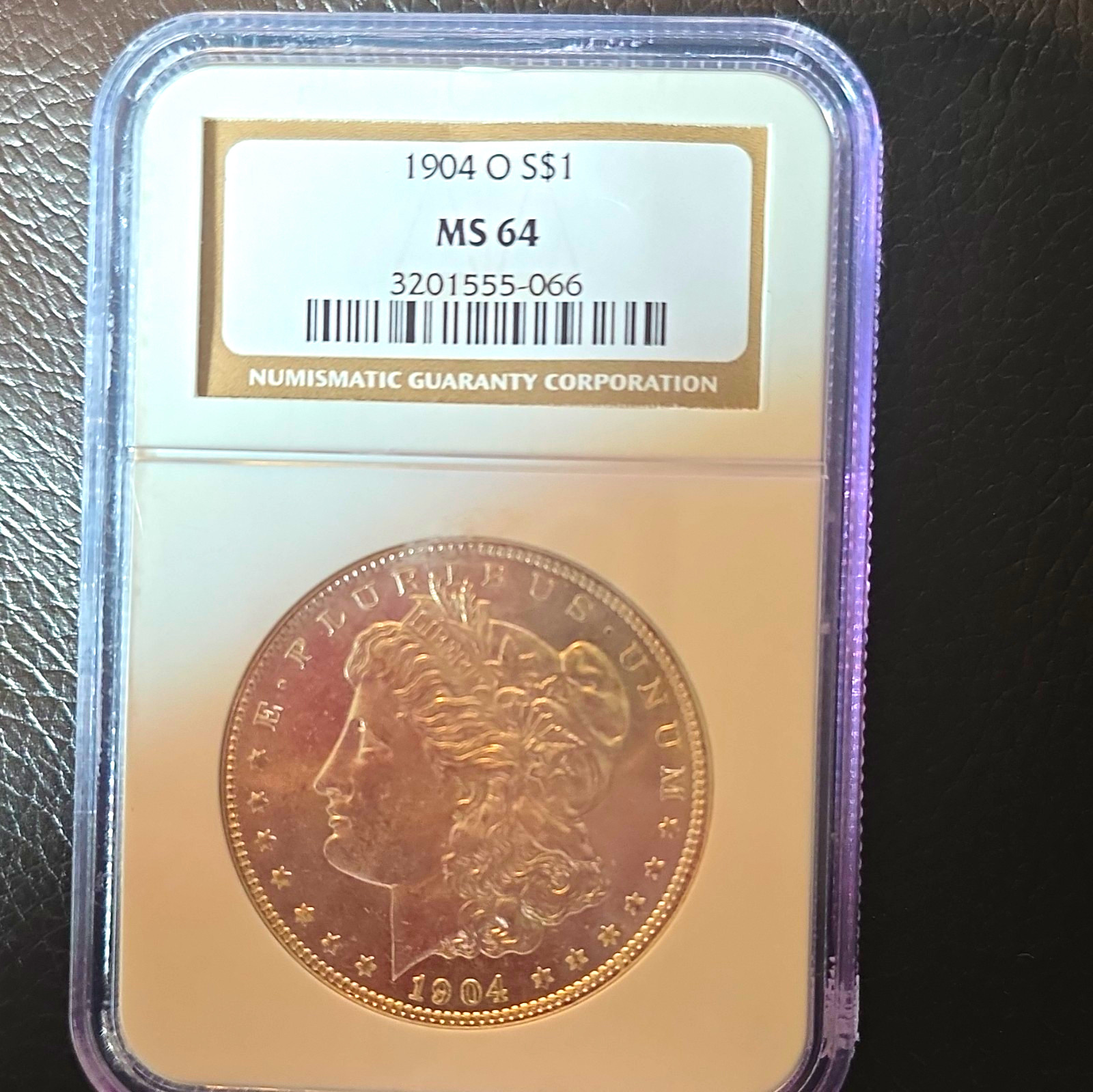 1904-O Morgan $1 Silver Dollar NGC MS64 Cert 3201555-066 1904-O Morgan $1 Silver Dollar NGC MS64 Cert 3201555-066