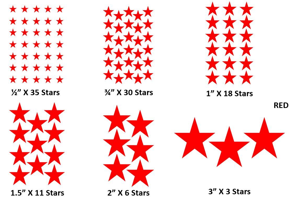Star Stickers Choose Size & Color Crafted in USA Scrapbook Crafts Vinyl Decal Star Stickers Choose Size & Color Crafted in USA Scrapbook Crafts Vinyl Decal