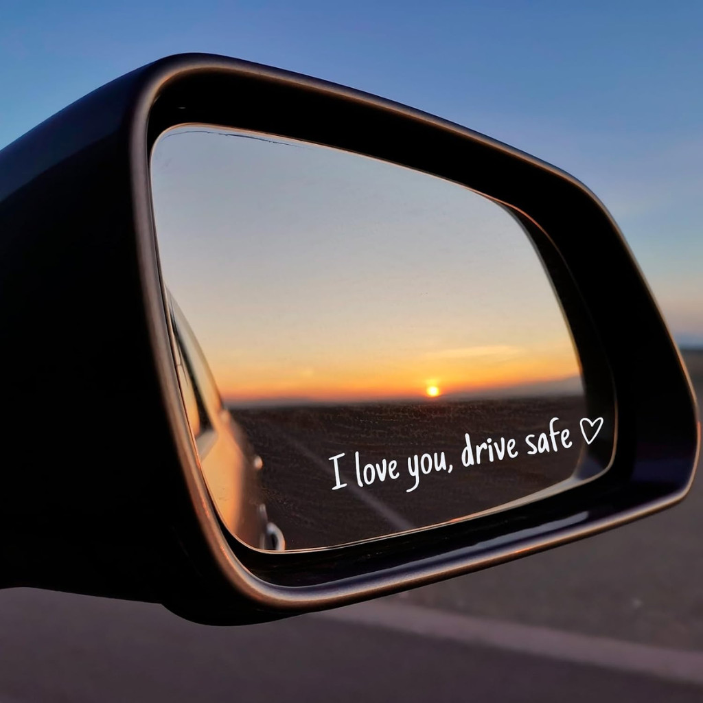 3PCS I Love You Drive Safe Rearview Mirror Decal, Car Vanity Mirror Stickers 3PCS I Love You Drive Safe Rearview Mirror Decal, Car Vanity Mirror Stickers