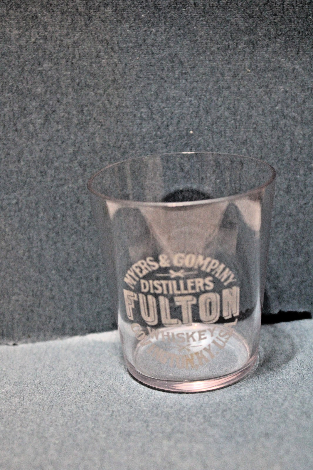 Rare Antique Myers Co Fulton Whiskey Covington KY PRE PRO ADVERTISING SHOT GLASS Rare Antique Myers Co Fulton Whiskey Covington KY PRE PRO ADVERTISING SHOT GLASS
