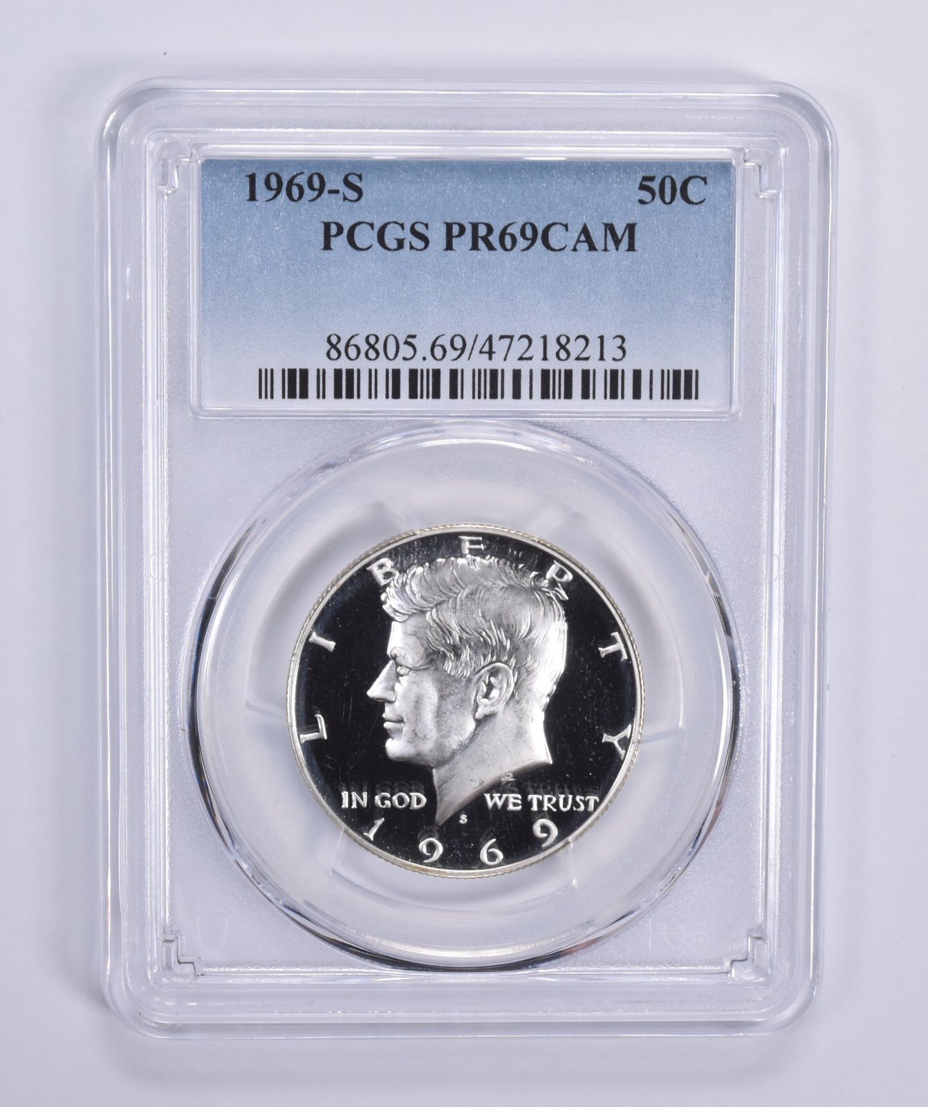 1969-S Kennedy Half Dollar PR69 CAM PCGS Blue Lbl 1969-S Kennedy Half Dollar PR69 CAM PCGS Blue Lbl