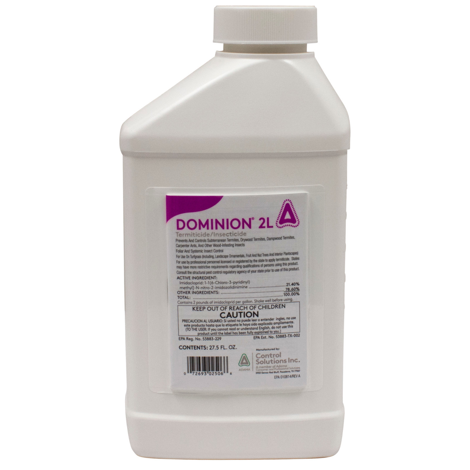 Dominion 2L Termiticide (27.5z)  NOT FOR SALE TO: AZ,CA,CO,CT, MA,MD,ME,NJ,NY,NV
