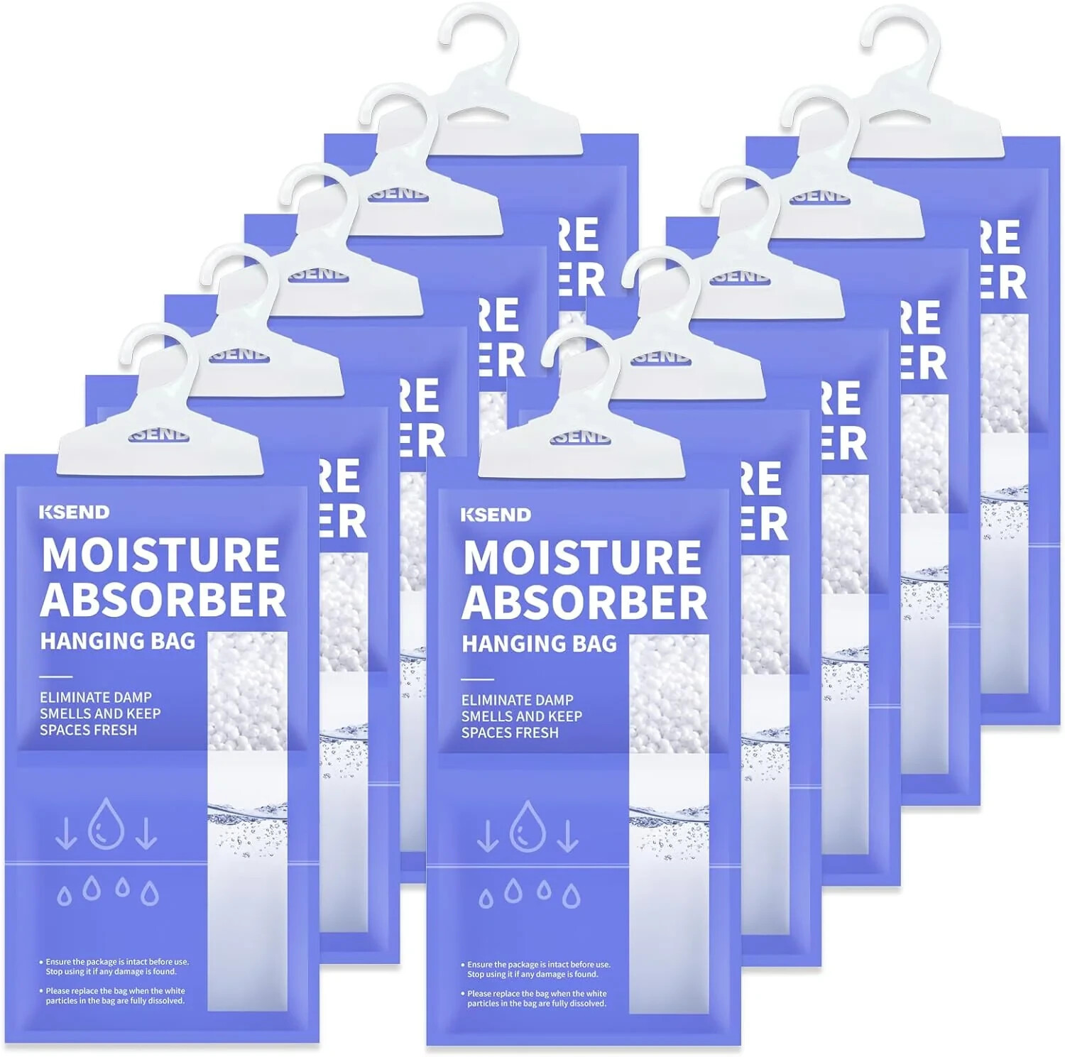 10 PACK Damp Remover Moisture Absorber Dehumidifier Hanging Closet Bags FREESHIP 10 PACK Damp Remover Moisture Absorber Dehumidifier Hanging Closet Bags FREESHIP