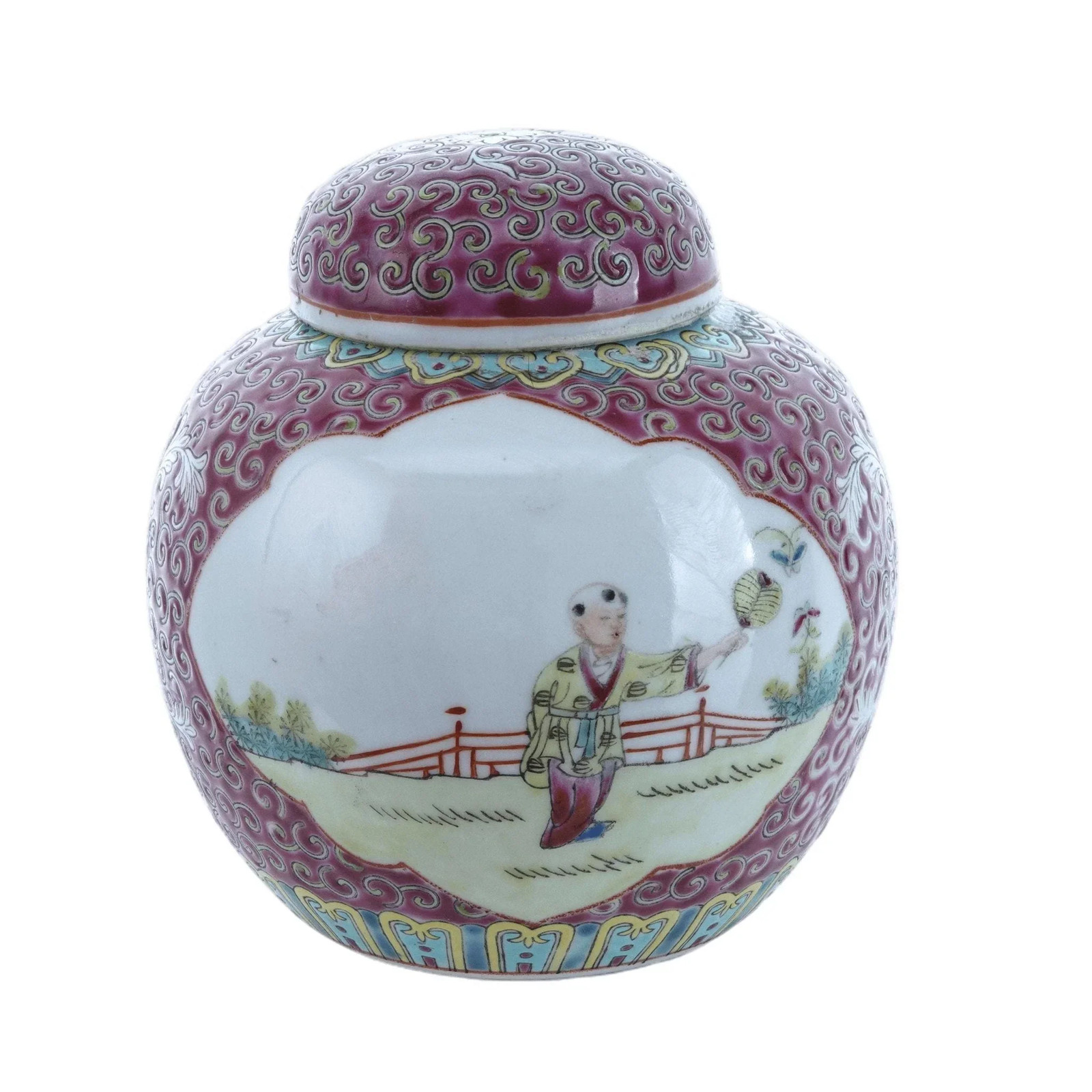 Chinese Republic Period Tea Jar with lid Chinese Republic Period Tea Jar with lid