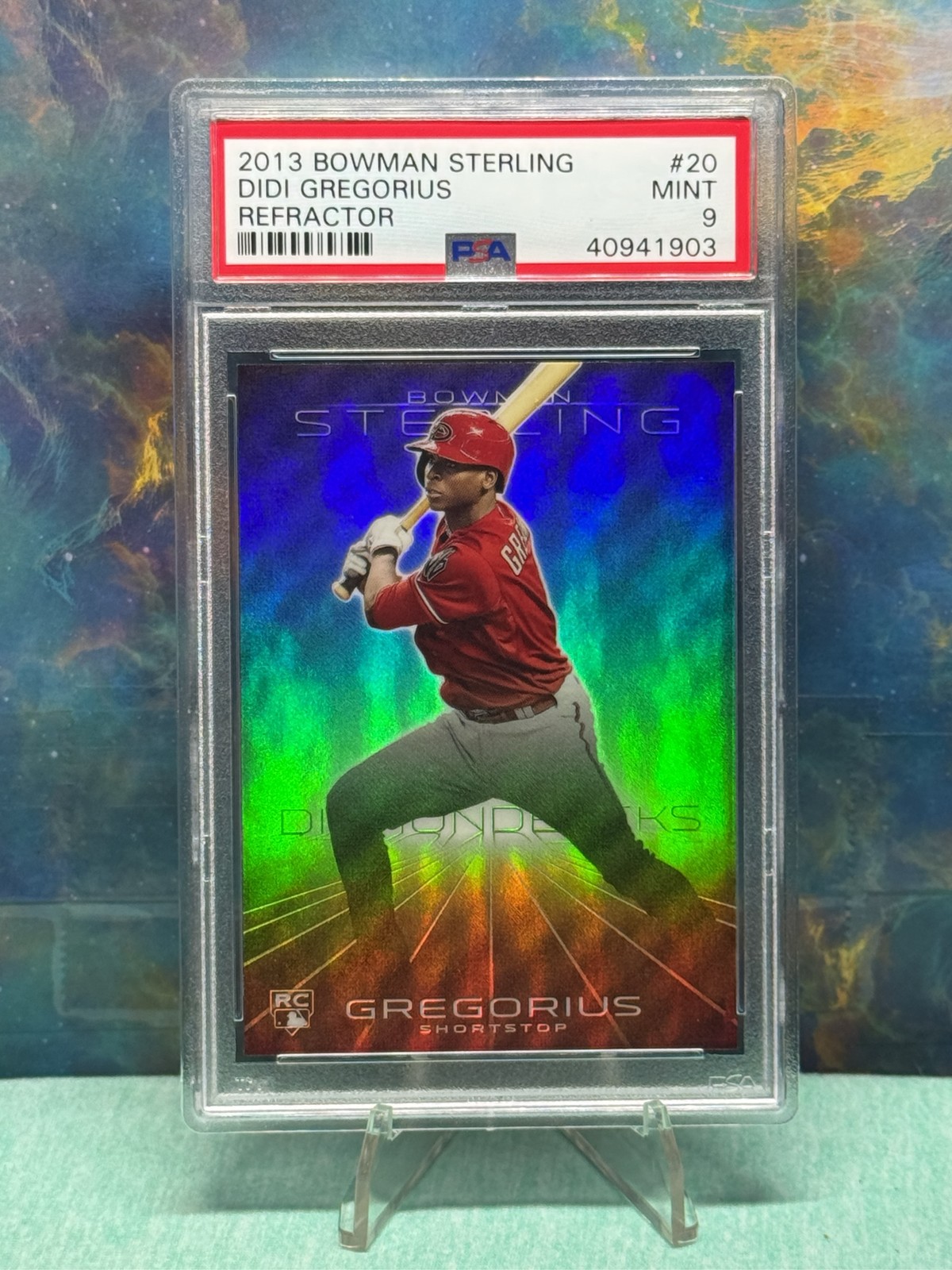 2013 Bowman Sterling Didi Gregorius RC Refractor 171/199 #20 PSA 9 MINT