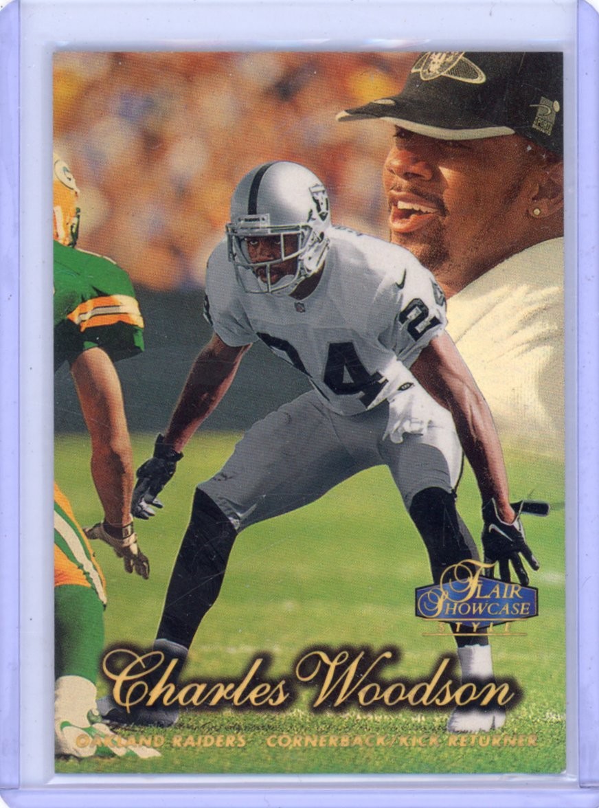 Charles Woodson 1998 Flair Showcase Flair Showcase Row 2 (Style) Oakland Raiders Charles Woodson 1998 Flair Showcase Flair Showcase Row 2 (Style) Oakland Raiders