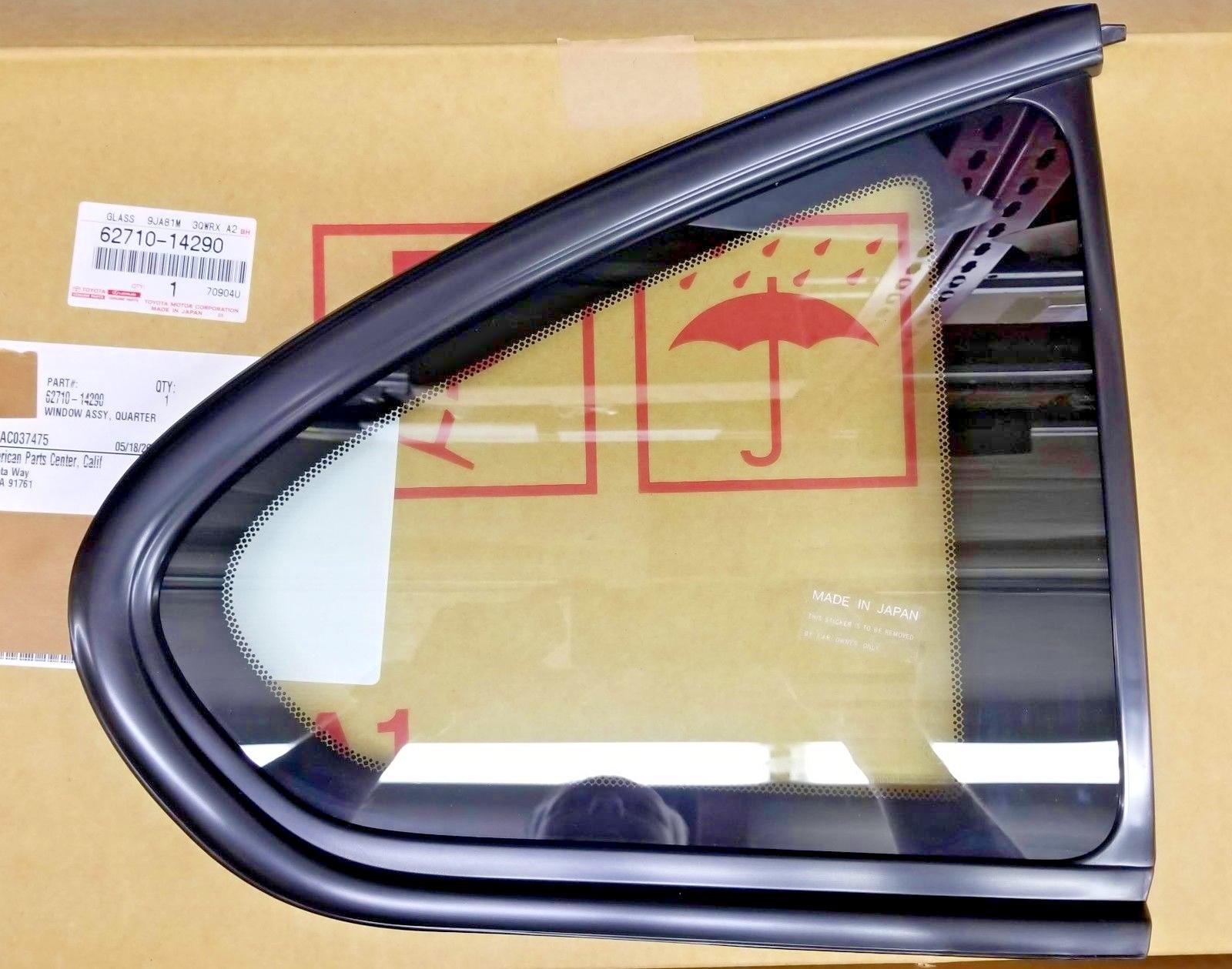 1993-1996 Toyota Supra MK4 JZA80 Quarter Glass Left and Right OEM Targa Top 1993-1996 Toyota Supra MK4 JZA80 Quarter Glass Left and Right OEM Targa Top