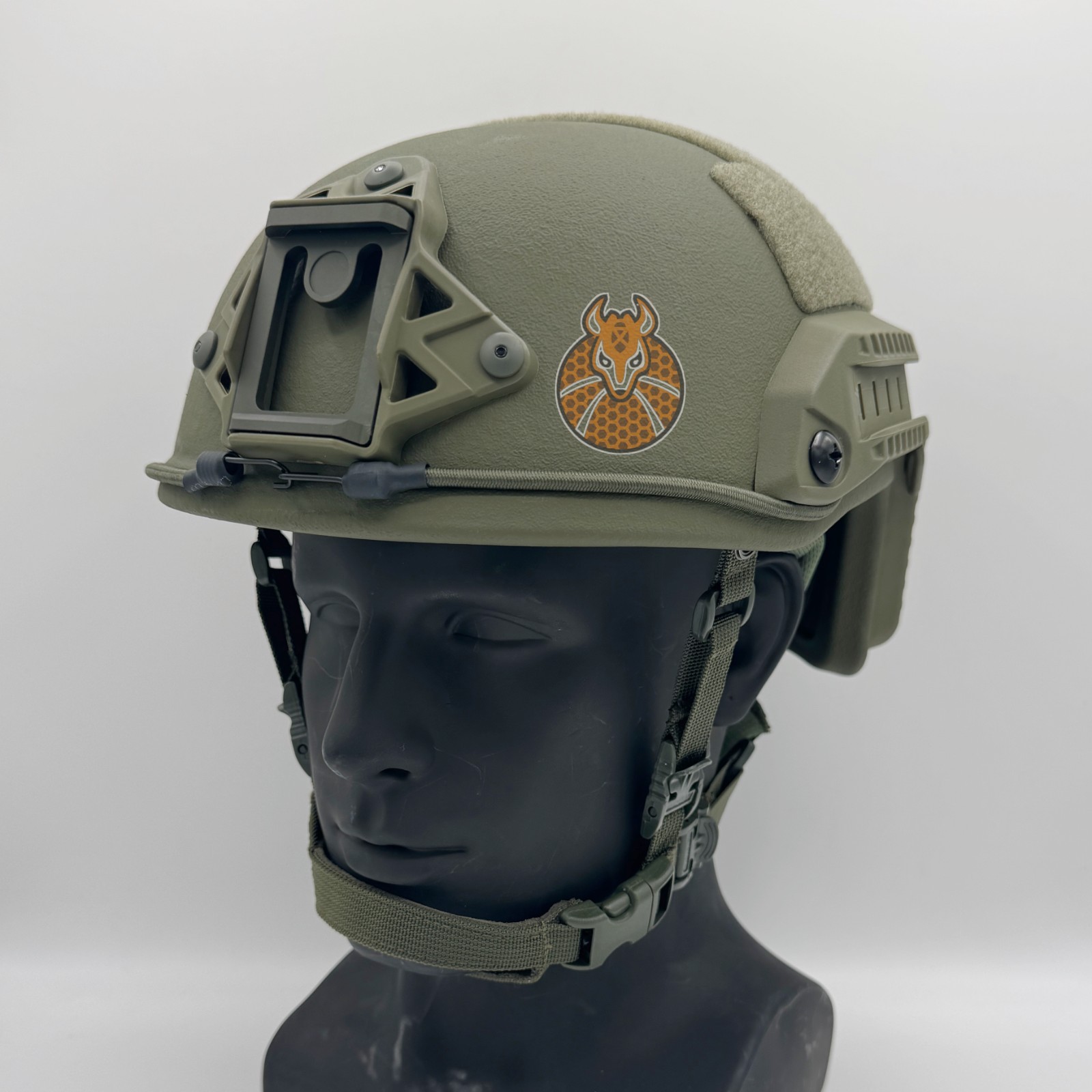 IRON ARMADILLO® Super High Cut Level 3A Bulletproof Ballistic Tactical Helmet OD