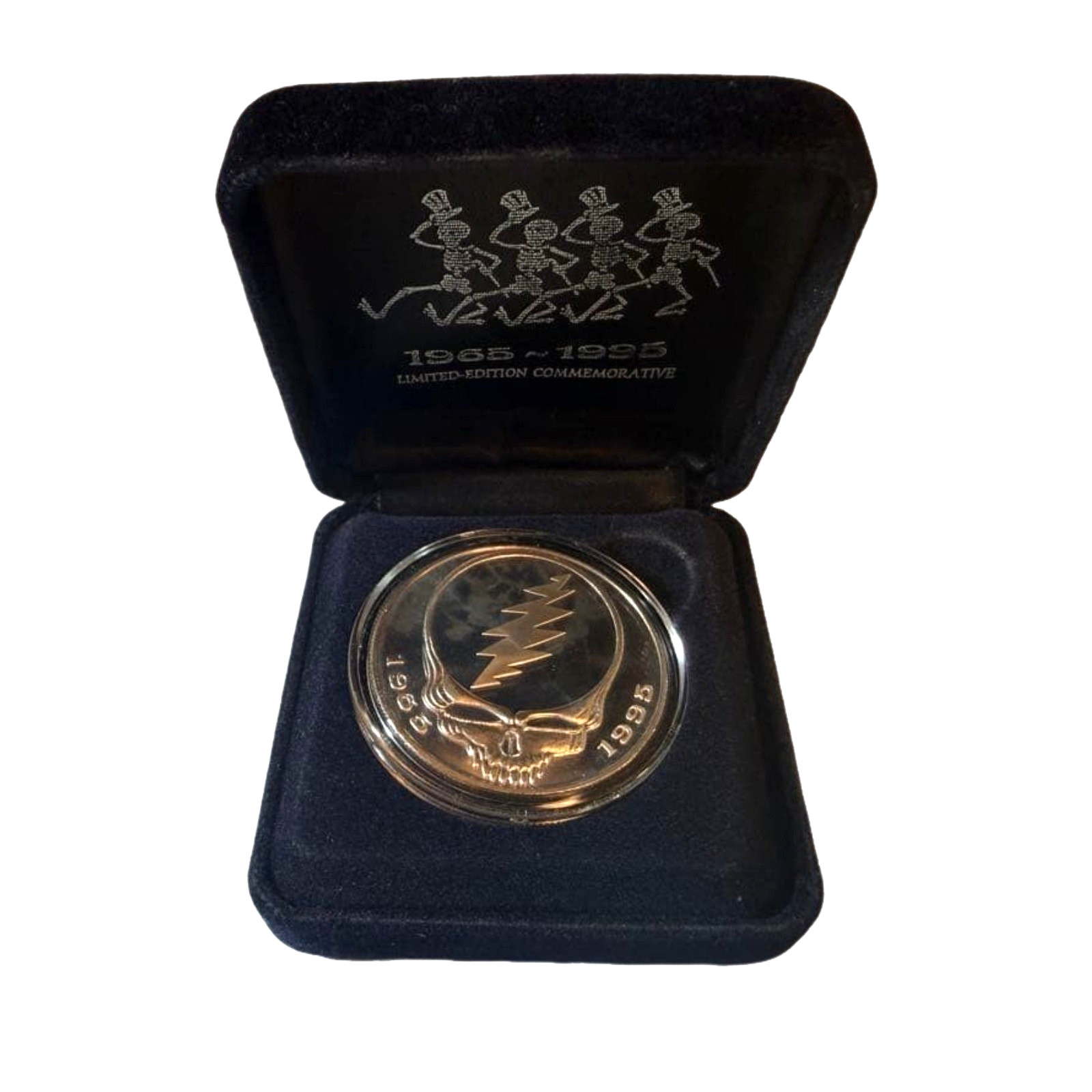 Grateful Dead Official 1965-1995 Fine Silver Coin 5000 Limited Edition Deadhead