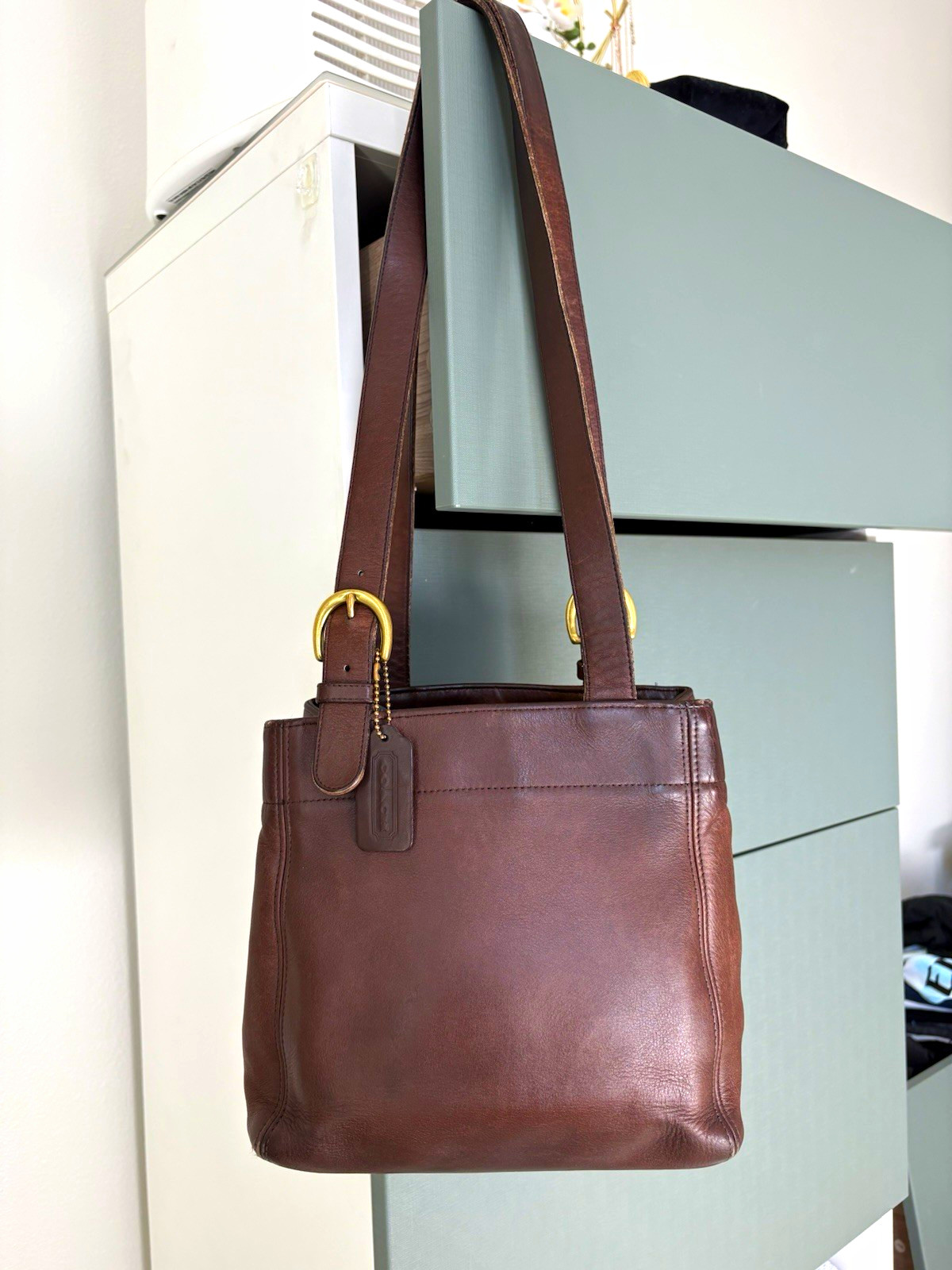 Vintage Coach Waverly Buckle Bag (Style # 4157) - Mahogany. Made in ‘96 USA Vintage Coach Waverly Buckle Bag (Style # 4157) - Mahogany. Made in ‘96 USA
