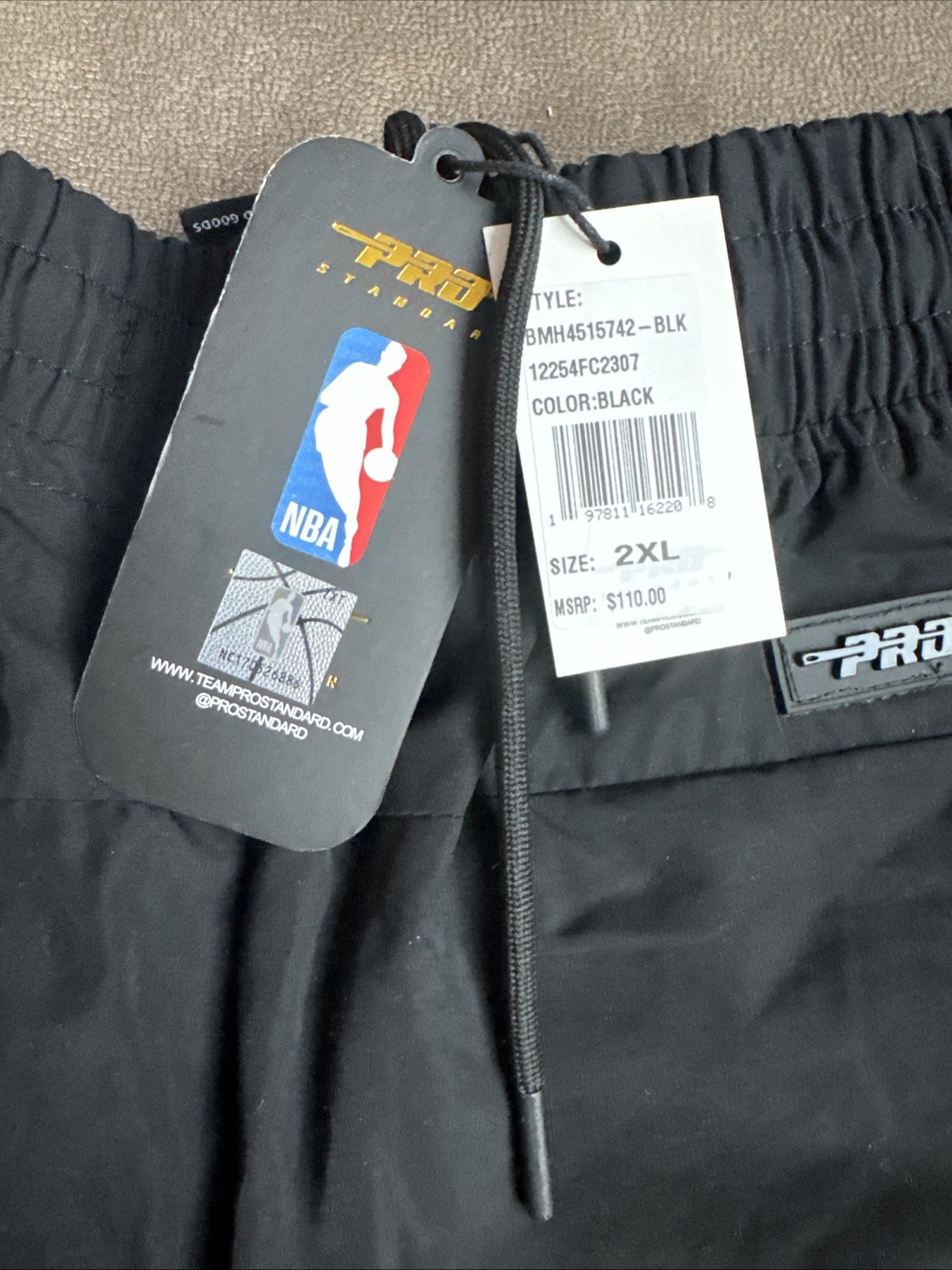 Miami Heat NBA Pro Standard Black Track Pants Men’s Size 2XL New With Tags