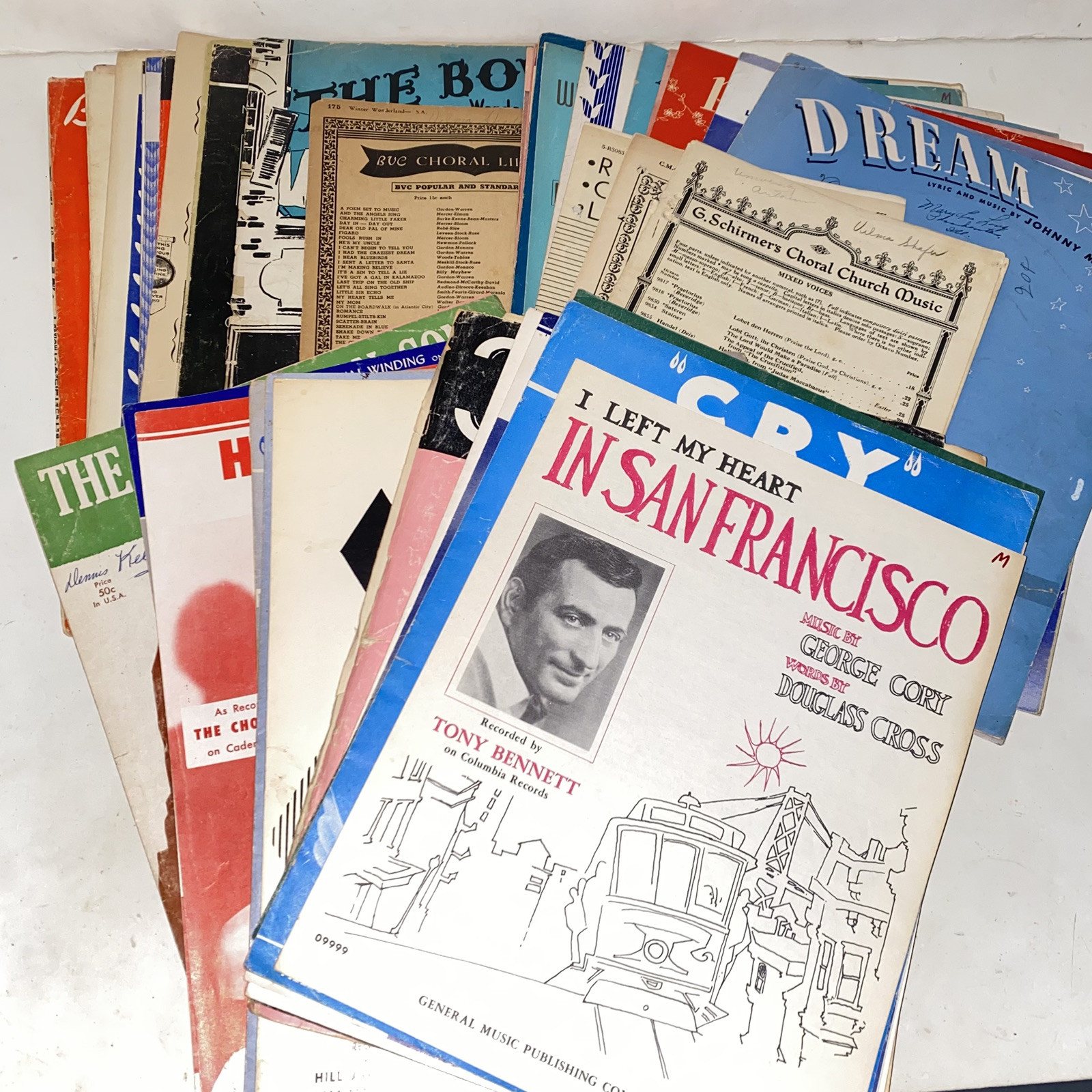 Vintage 1930s 40s & 50s Sheet Music Mixed Lot of 50 Classic Musicals Film Themes Vintage 1930s 40s & 50s Sheet Music Mixed Lot of 50 Classic Musicals Film Themes