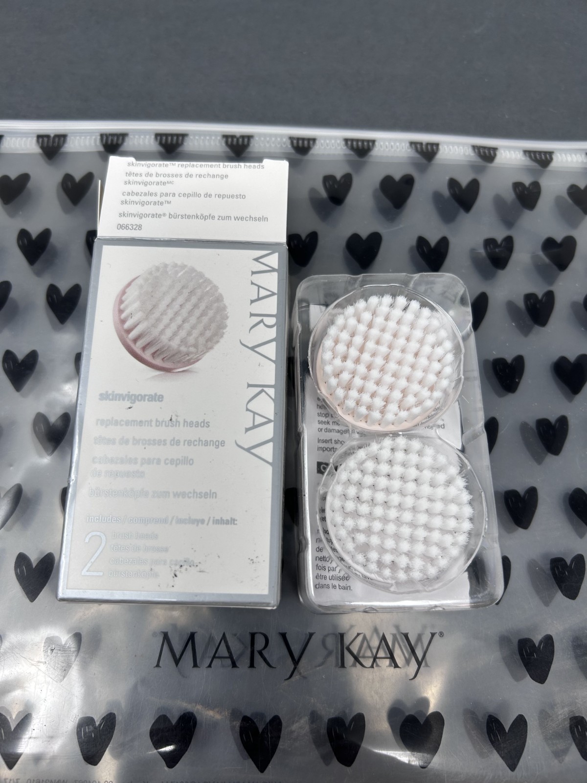 Mary Kay Skinvigorate Sonic Replacement Facial Cleansing Brush Heads 2 Pack NEW