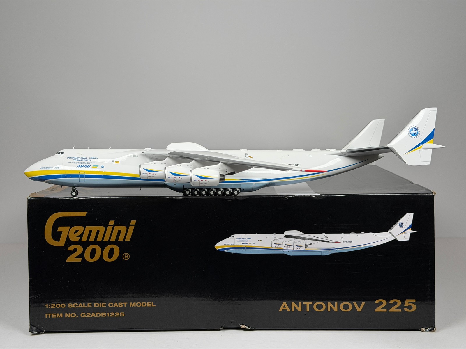 Antonov Ukraine Antonov AN-225 1:200 Gemini Jets UR-82060 (G2ADB1225) Antonov Ukraine Antonov AN-225 1:200 Gemini Jets UR-82060 (G2ADB1225)