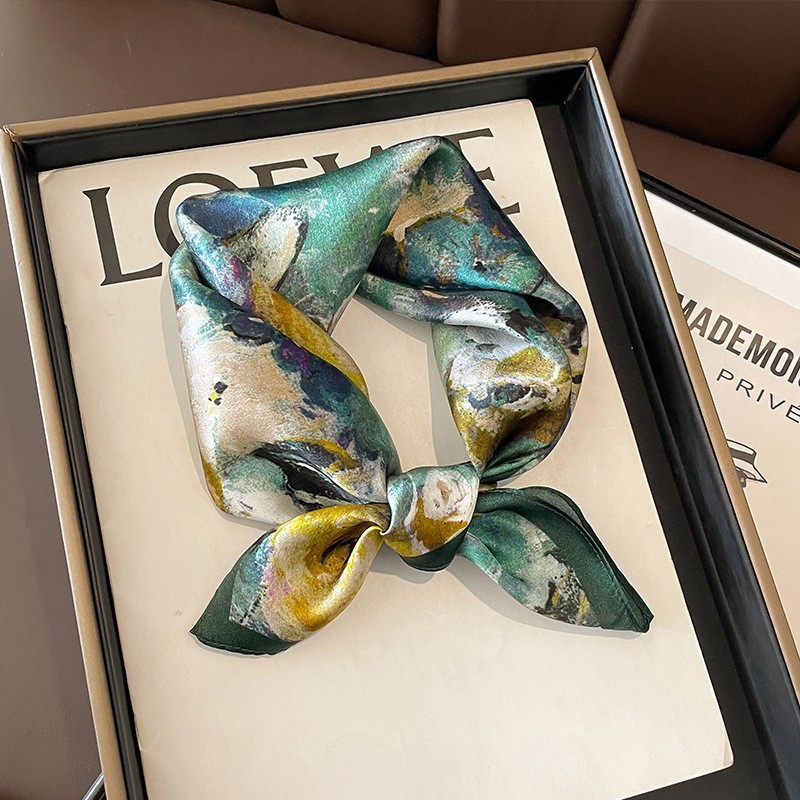 100% Pure Silk Square Scarf Women Silk Neckerchief Bandanna Hair Scarf 21\ 100% Pure Silk Square Scarf Women Silk Neckerchief Bandanna Hair Scarf 21\