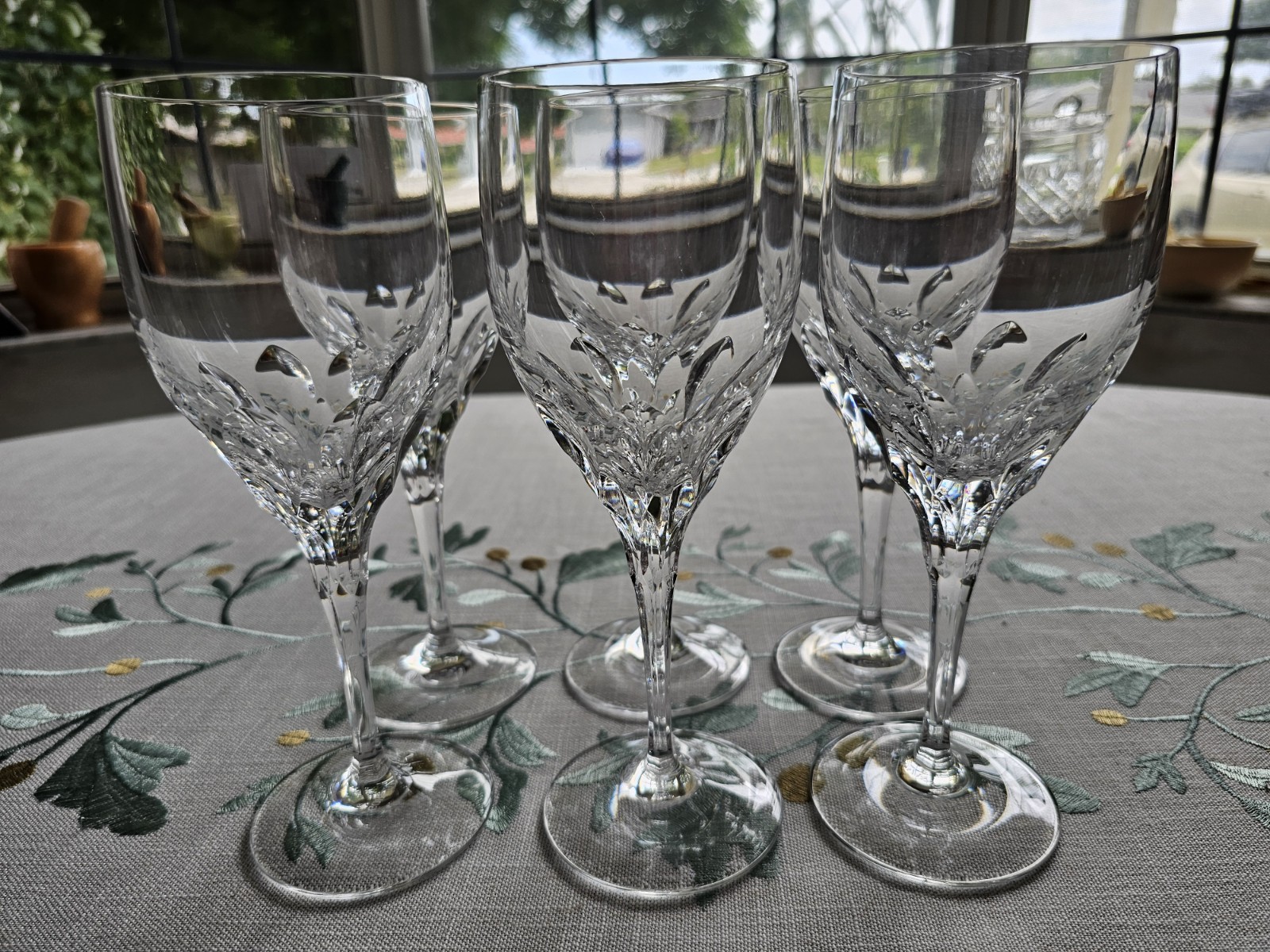Six (6) Gorham Crystal Six (6) Gorham Crystal