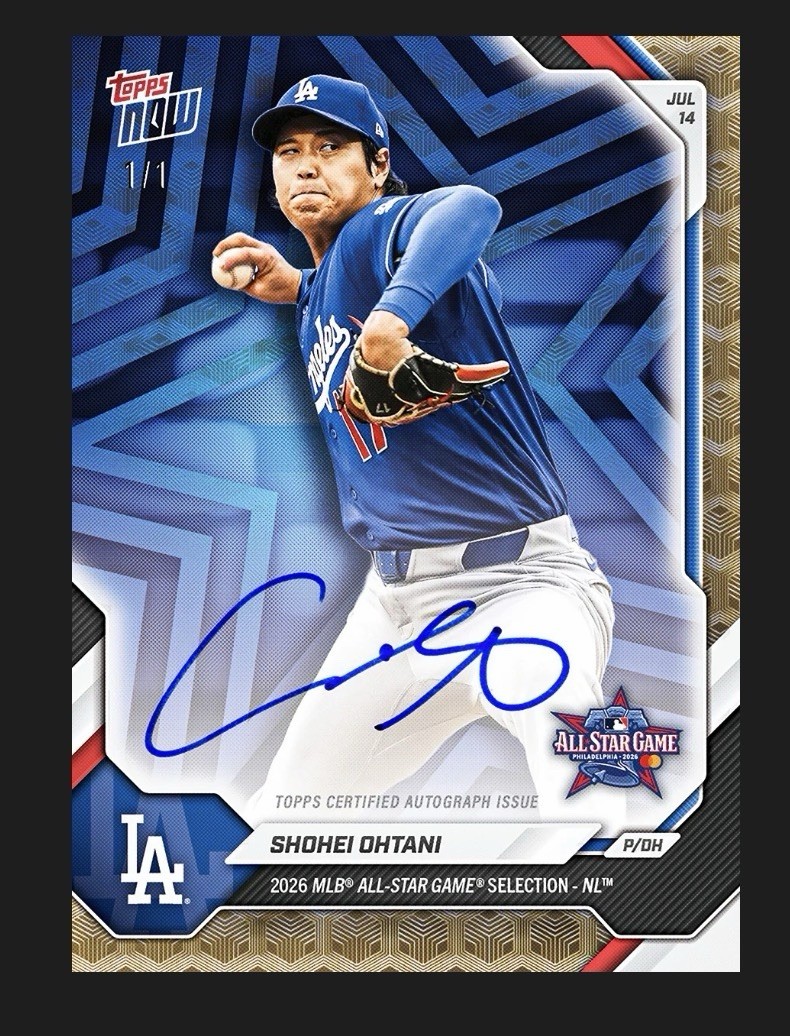 Shohei Ohtani 1/1 Auto Chance 2026 TOPPS NOW ALL STAR GAME