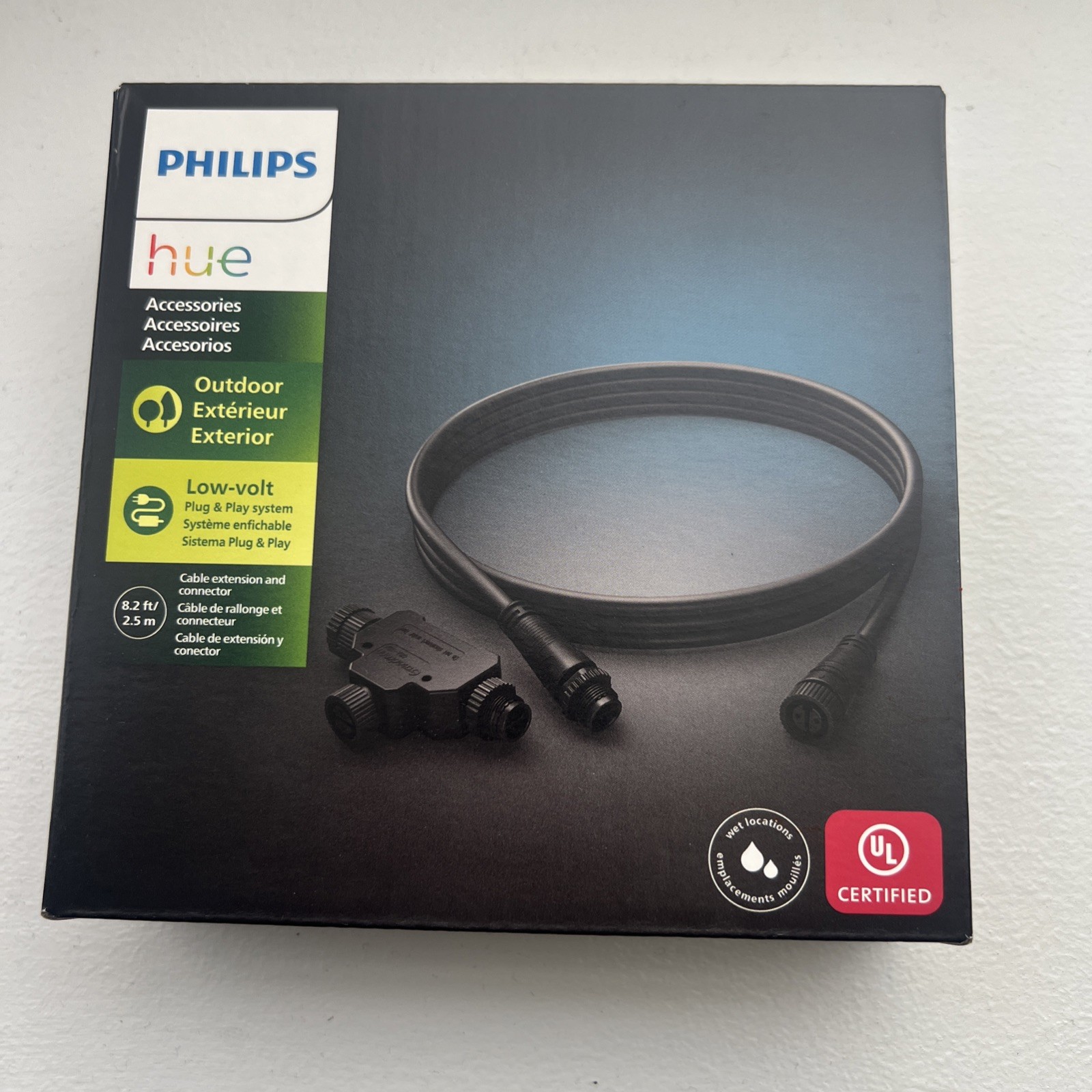 Philips Hue 8.2ft Outdoor Cable extension and T-Connector Smart Home 1748930VN-a Philips Hue 8.2ft Outdoor Cable extension and T-Connector Smart Home 1748930VN-a