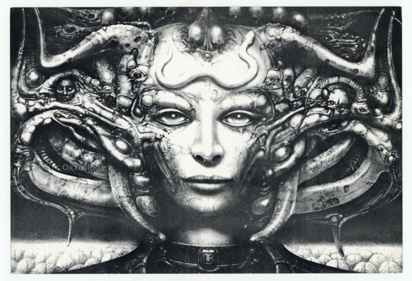 HR Giger 1981 Art Show Handbill Invite NY City Magique Club Alien Necronomicon