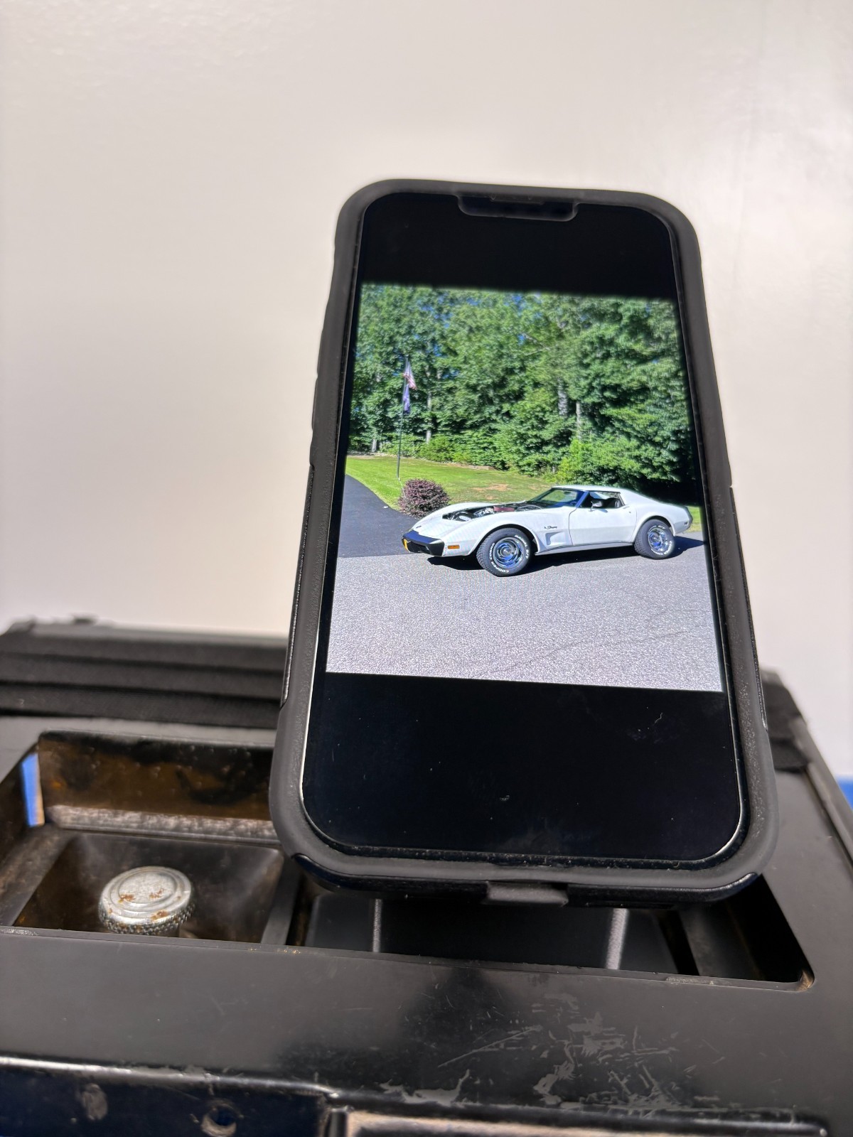 1977-1982 C3 Corvette Magnetic Phone Holder – Factory Ashtray Replacement -