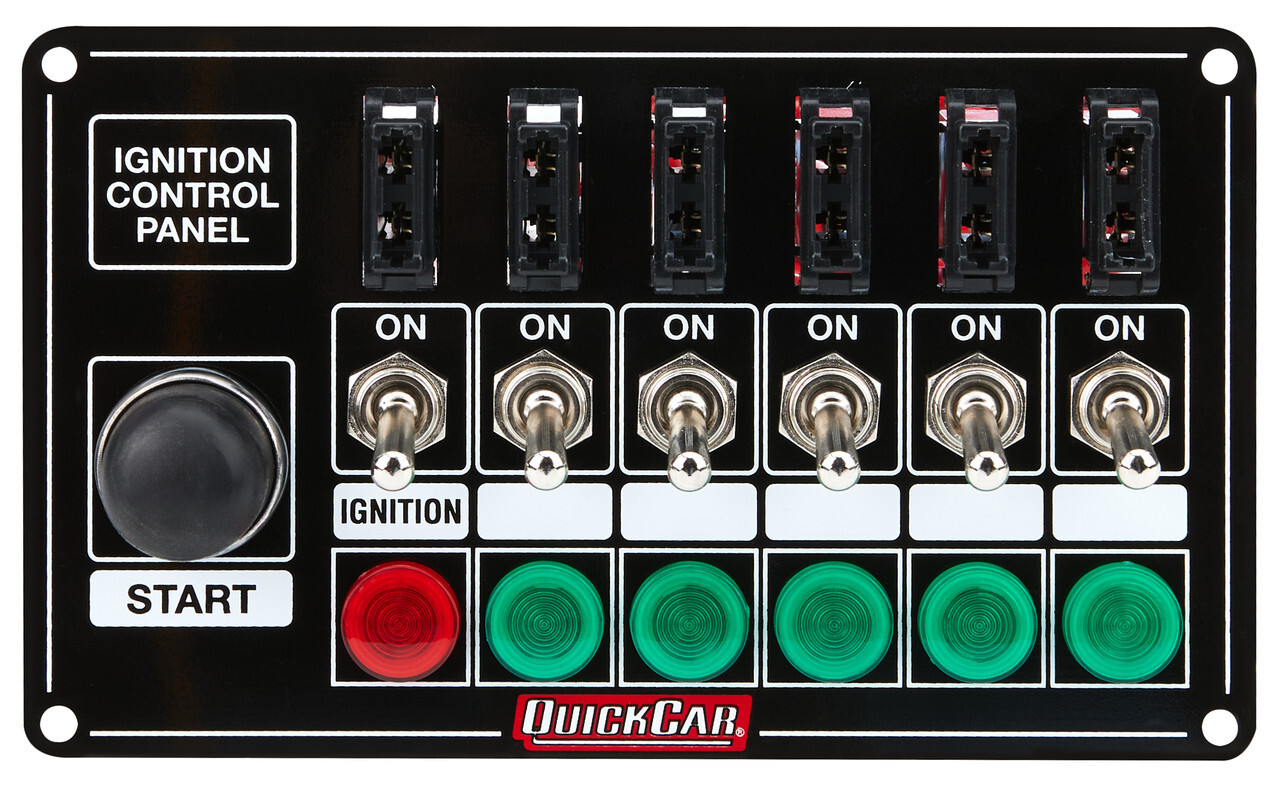 Quickcar Racing Products 50-864 Dash Mount Switch Panel 6-7/8
