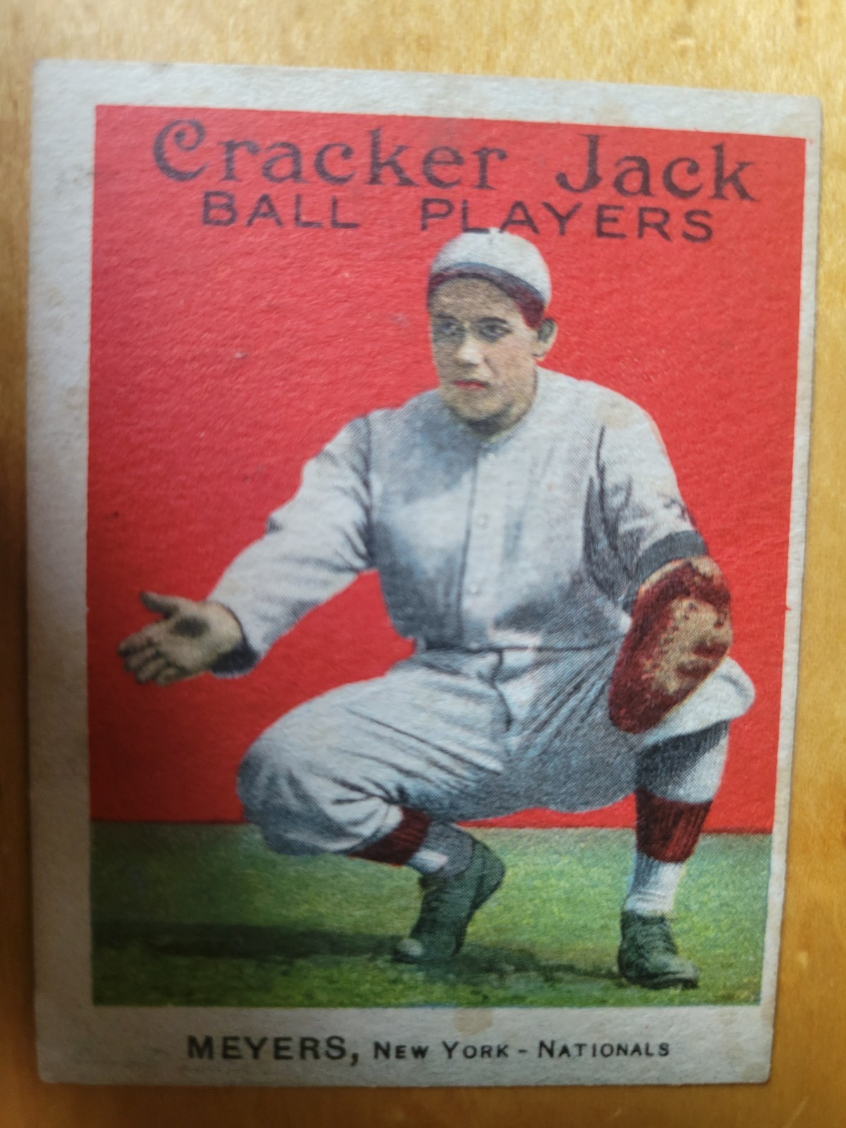 1915 Cracker Jack Ball Players MEYERS, New York - Nationals #71 1915 Cracker Jack Ball Players MEYERS, New York - Nationals #71