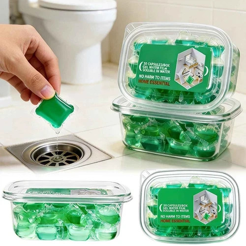Drain Freshener Pods Sink Odor Eliminator Gel Water Soluble Deodorizer US Drain Freshener Pods Sink Odor Eliminator Gel Water Soluble Deodorizer US