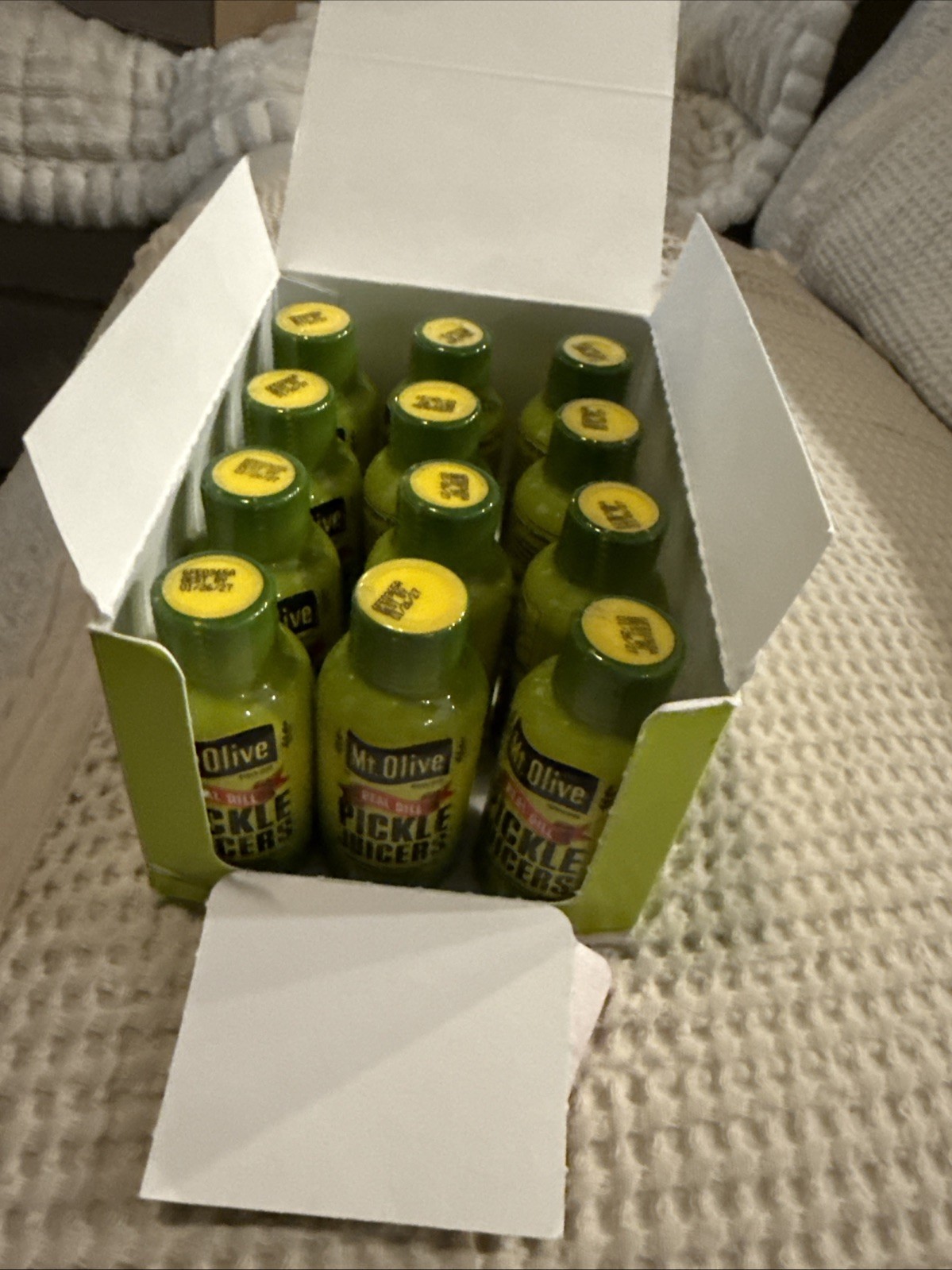 Mt. Olive Pickle Juice, Kosher Dill Pickle Brine, 12-Pack, 2 fl oz Bottles Mt. Olive Pickle Juice, Kosher Dill Pickle Brine, 12-Pack, 2 fl oz Bottles