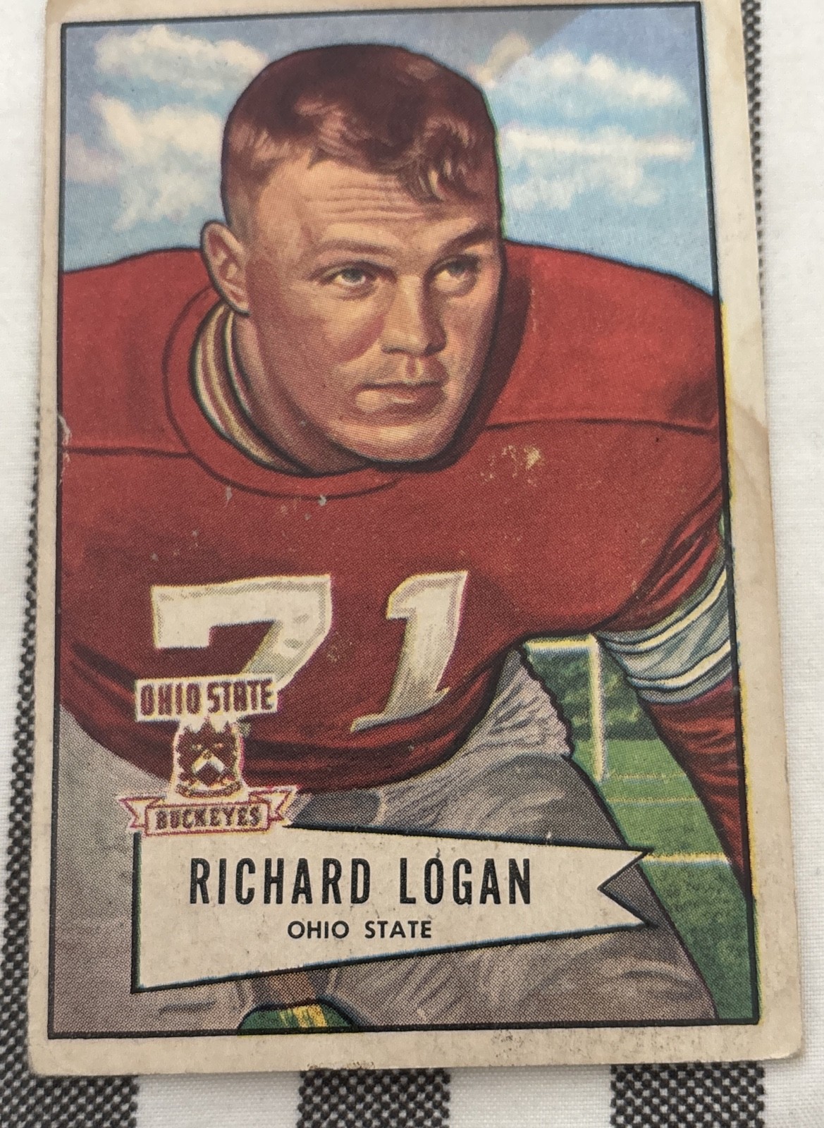 1952 Bowman - Dick Logan #67 Large (RC) 1952 Bowman - Dick Logan #67 Large (RC)