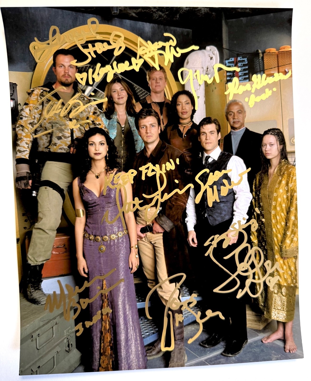 FIREFLY photo COMPLETE cast signed by all NATHAN FILLION JOSS WHEDON Serenity