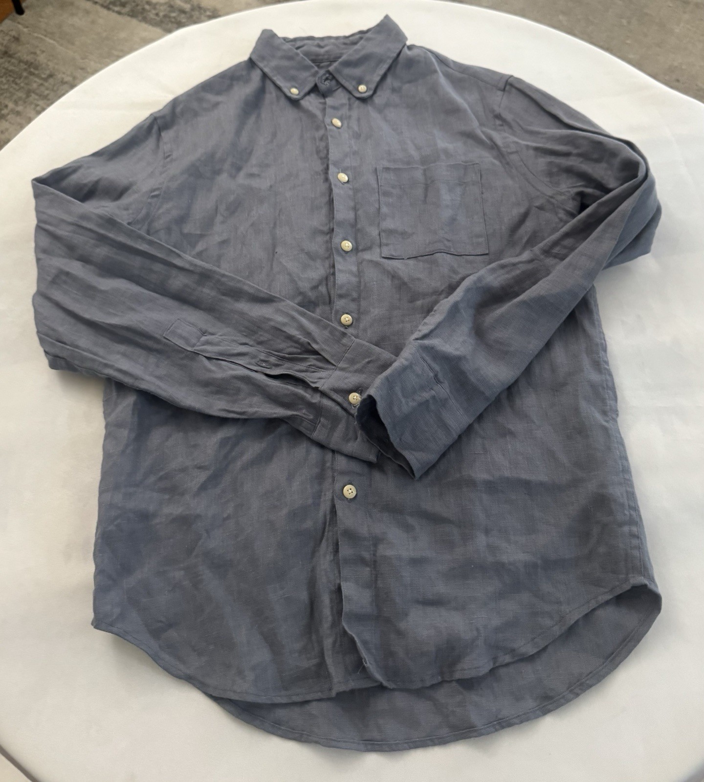 NWOT Alex Crane Mens Linen Button Down Shirt Long Sleeve Sz M NWOT Alex Crane Mens Linen Button Down Shirt Long Sleeve Sz M