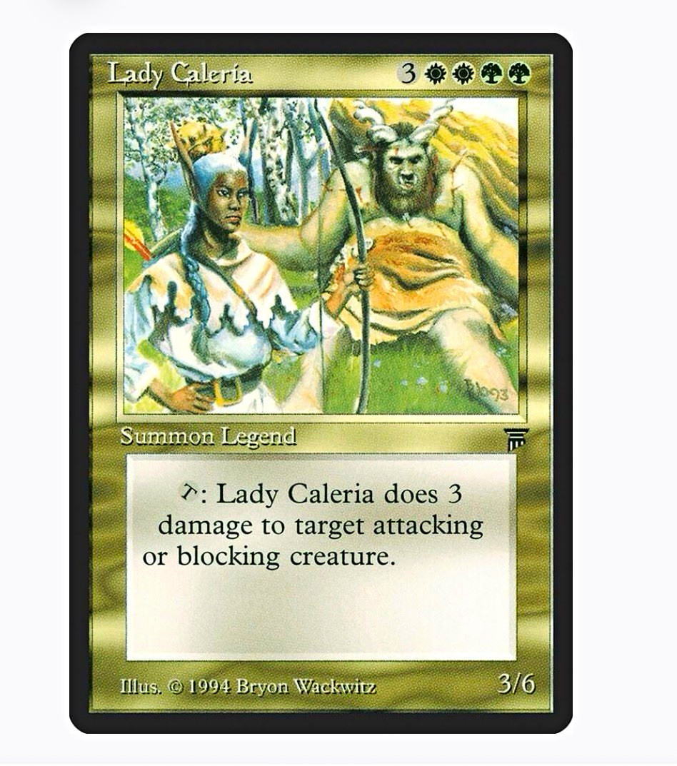 MTG Lady Caleria - Legends Rare English 1994 Excellent Condition MTG Lady Caleria - Legends Rare English 1994 Excellent Condition