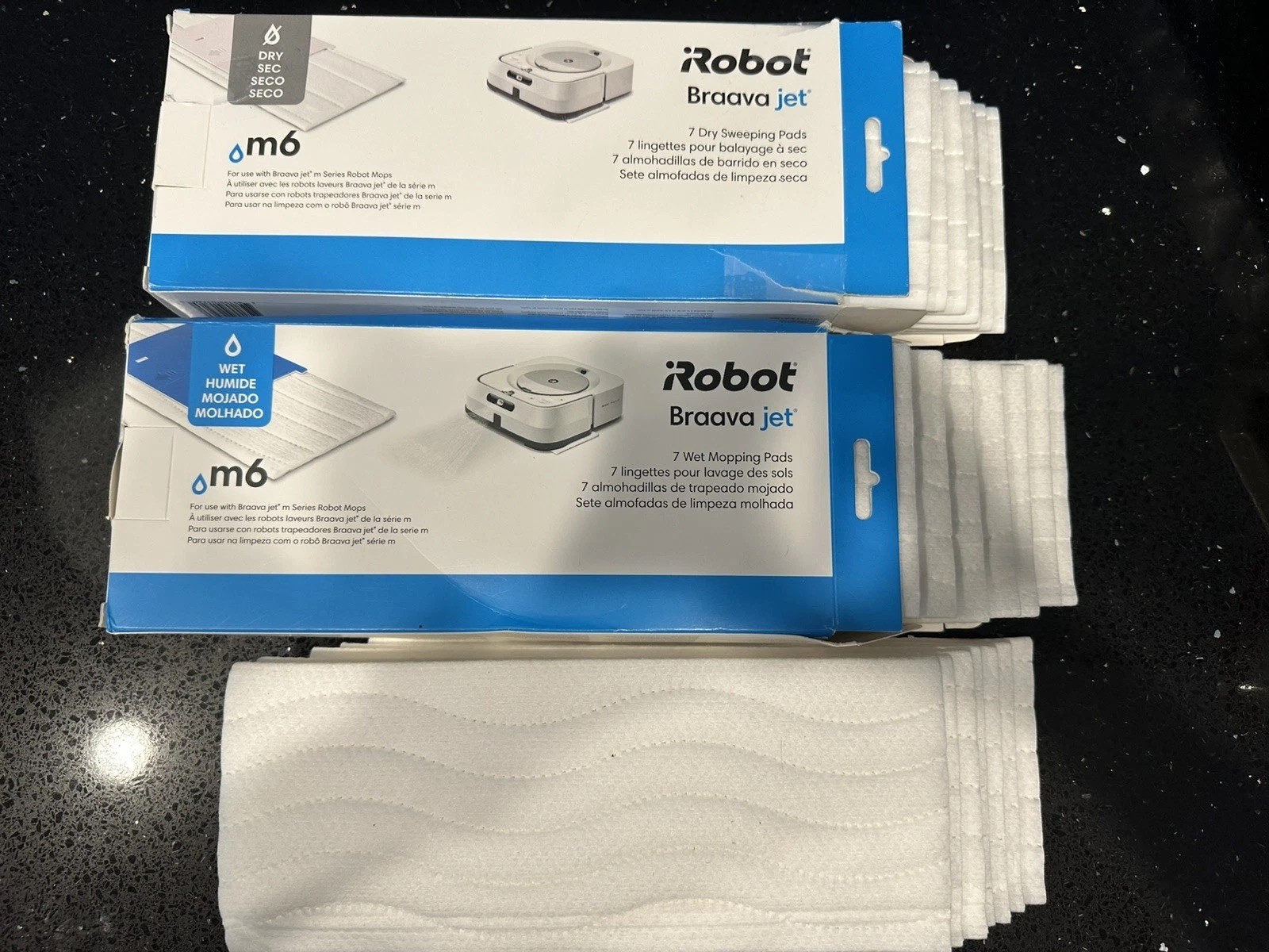 Qty 21: iRobot Braava Jet M6 Wet Mopping Pads & Dry Sweeping pads Qty 21: iRobot Braava Jet M6 Wet Mopping Pads & Dry Sweeping pads