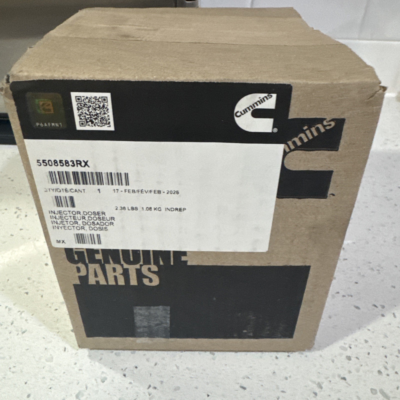 Genuine Cummins 5508583RX Injector DPF Doser X15 5508583RXCUM Genuine Cummins 5508583RX Injector DPF Doser X15 5508583RXCUM
