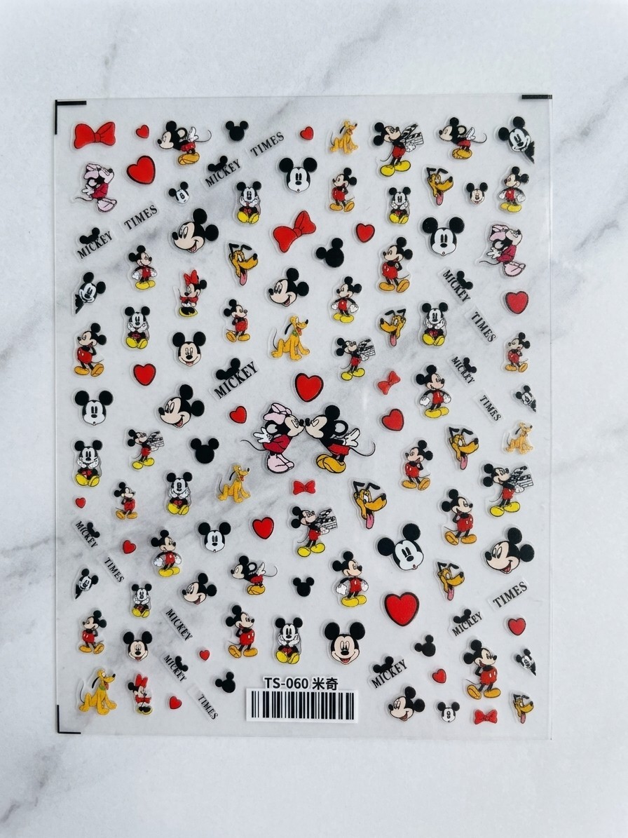 Disney Mickey Mouse 5D Themed Nail Stickers-Nail Art