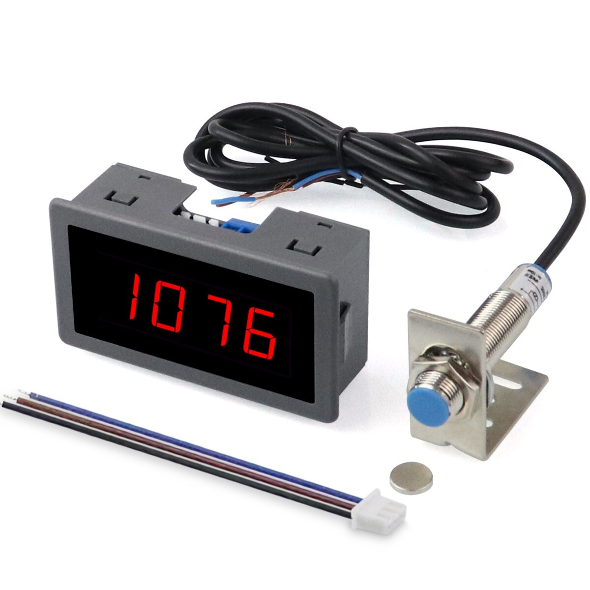 AC 110V Digital LED Motor Speed Tachometer RPM Meter Hall Proximity Switch NPN AC 110V Digital LED Motor Speed Tachometer RPM Meter Hall Proximity Switch NPN