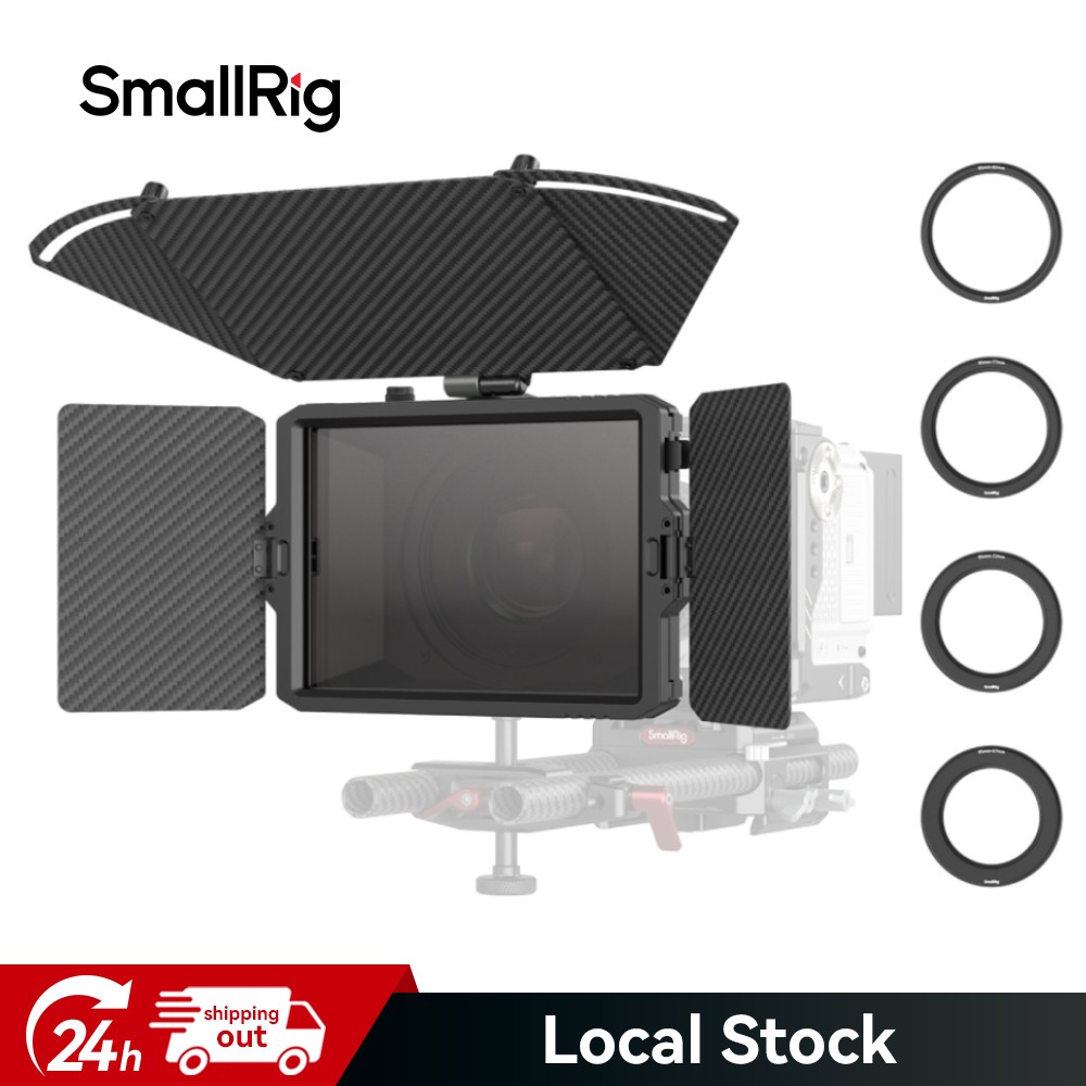 SmallRig Mini Matte Box w/ Two 4 x 5.65 Filter & Φ67/72/77/82-95mm Adapter Ring