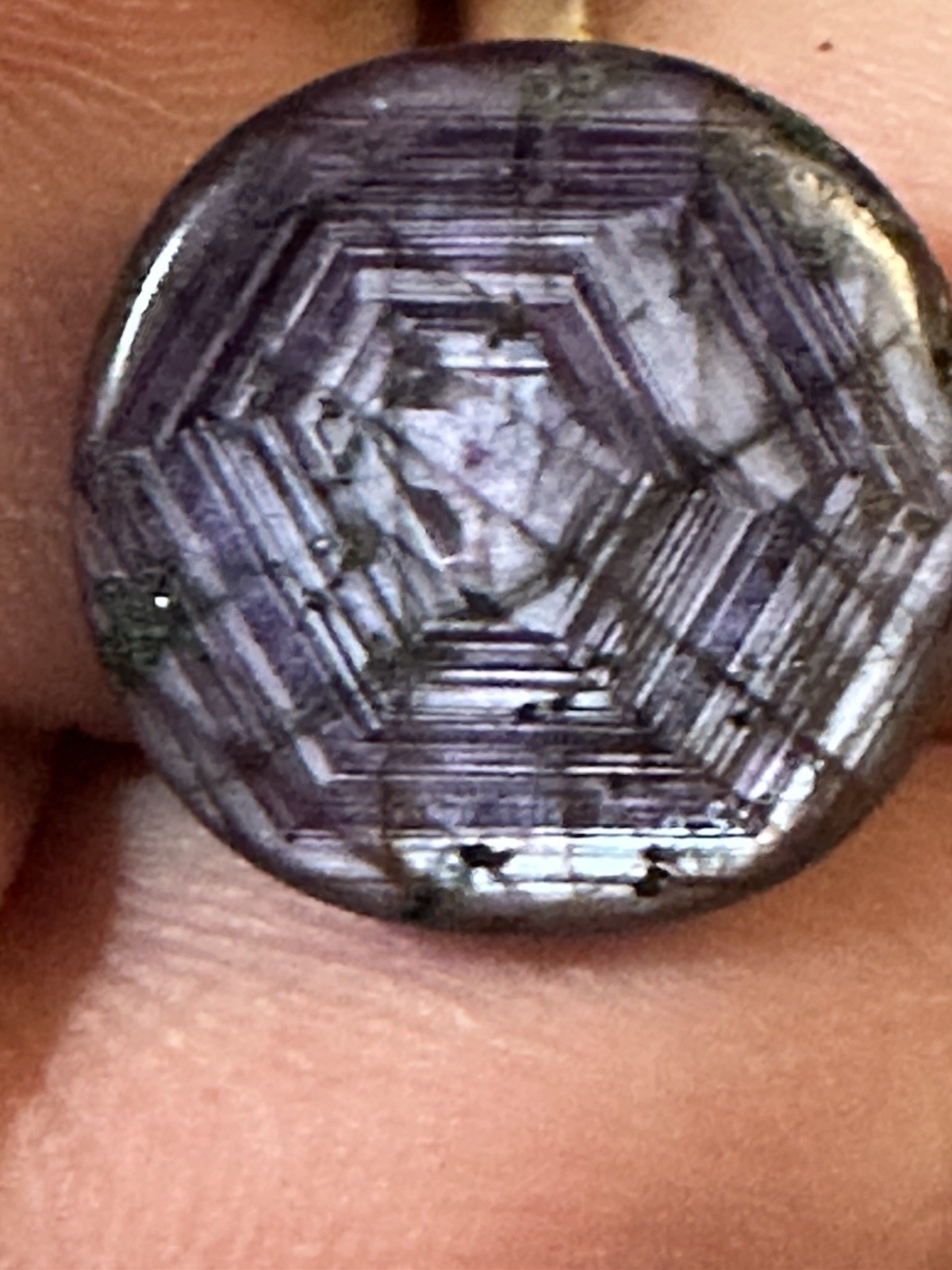 16.00 ct Natural Trapiche Sapphire Purple Pink Loose Collector Gemstone