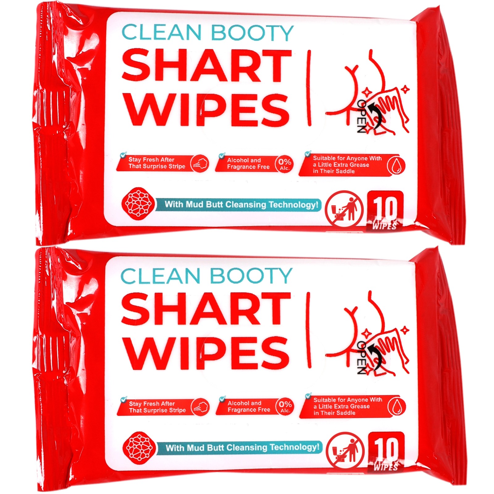 Witty Yeti Novelty Shart Wipe 2 Pack, 20 Ct Witty Yeti Novelty Shart Wipe 2 Pack, 20 Ct