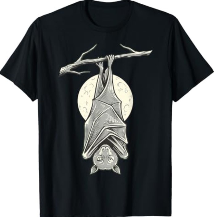 Bat Hanging Moon Funny Lover Spooky Wildlife Animal T-Shirt Bat Hanging Moon Funny Lover Spooky Wildlife Animal T-Shirt