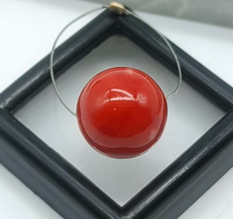 Genuine AKA Coral Beads-Natural Japanese Oxblood Red Coral Round Beads 12.5MM