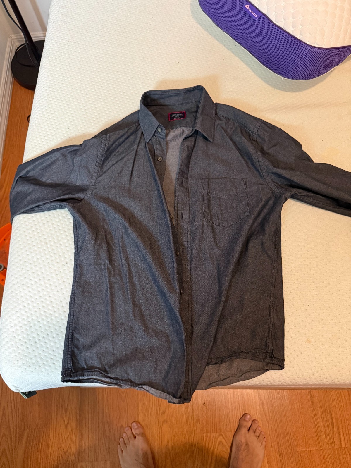 Untuck it Button Down - Charcoal Gray Untuck it Button Down - Charcoal Gray