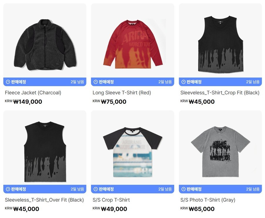 [Presale] BTS WORLD TOUR 'ARIRANG' 2nd Drop OFFICIAL MERCH.