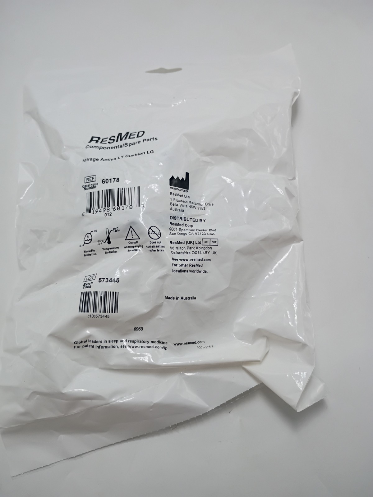 Mirage Activa Cushion LG 60178 NEW Mirage Activa Cushion LG 60178 NEW
