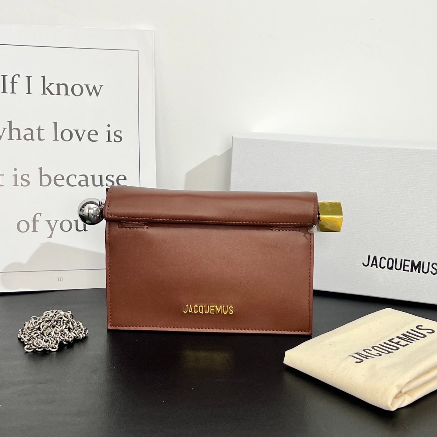Jacquemus Jennie Small Leather Shoulder Bag Brown Jacquemus Jennie Small Leather Shoulder Bag Brown