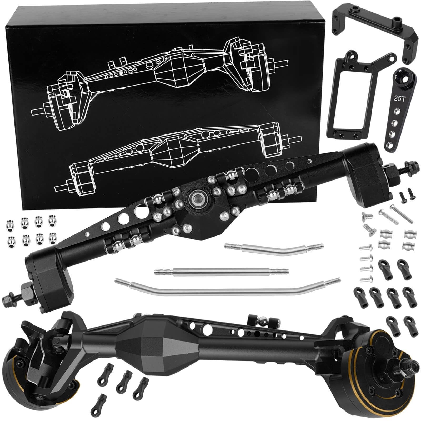 Front Rear Portal Axles Upgrades Part for 1/10 Capra 1.9 UTB 4X4,DIY SCX10 SC... Front Rear Portal Axles Upgrades Part for 1/10 Capra 1.9 UTB 4X4,DIY SCX10 SC...