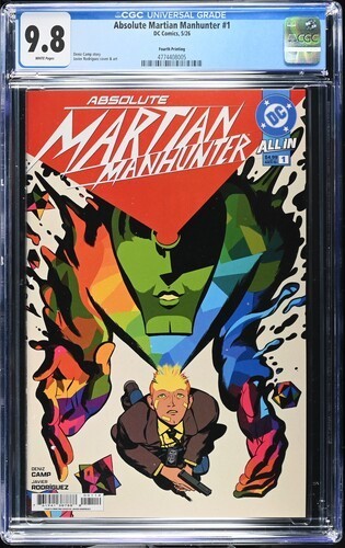 Absolute Martian Manhunter 1 CGC 9.8 NM 4th Ptg JAVIER RODRIGUEZ Absolute Batman Absolute Martian Manhunter 1 CGC 9.8 NM 4th Ptg JAVIER RODRIGUEZ Absolute Batman