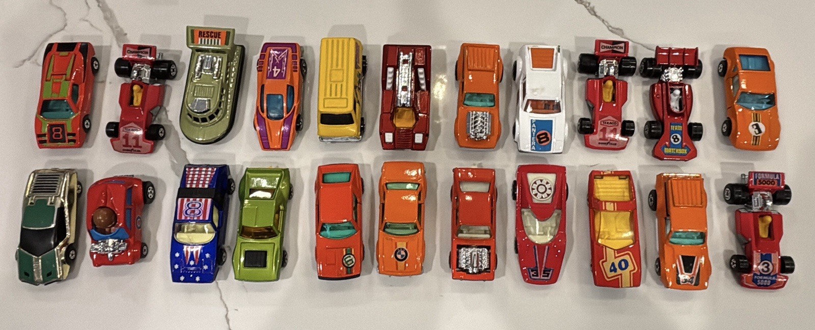 VINTAGE MATCHBOX/HOT WHEELS, 1971-1978: LOT OF 24