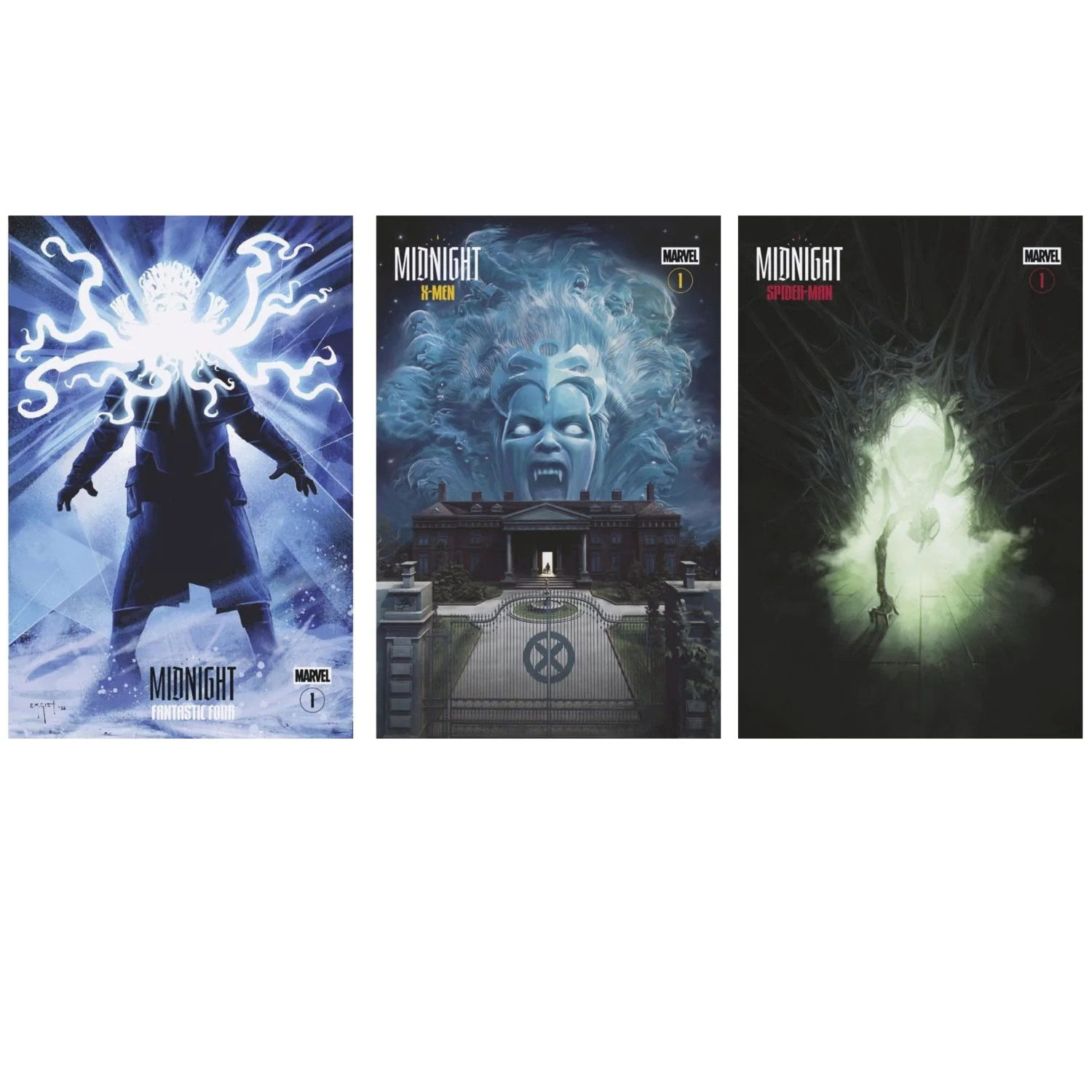 Midnight X-Men/Spider-Man/Fantastic Four: #1 [Midnight Horror Homage CVR D Set]