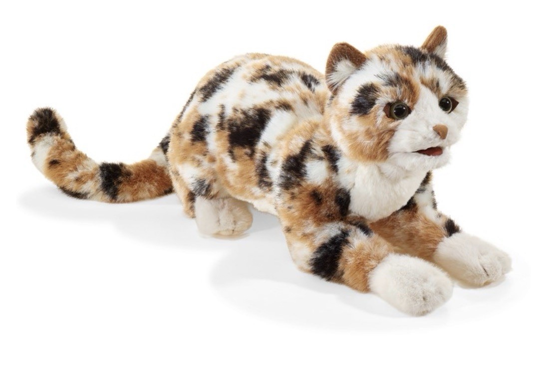 Folkmanis Puppets Calico Cat Kitten lifelike Hand Puppet 20” Folkmanis Puppets Calico Cat Kitten lifelike Hand Puppet 20”